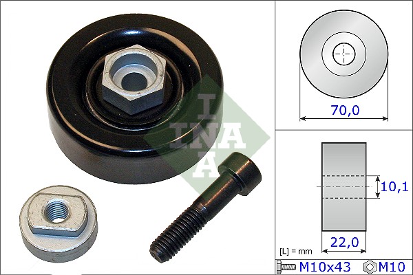 Rola intinzator,curea transmisie 531 0864 10 INA