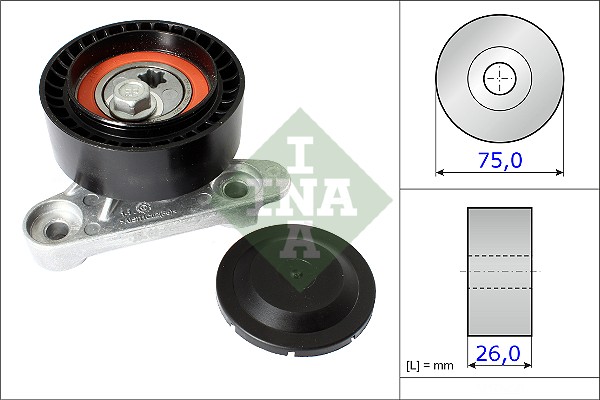 Rola intinzator,curea transmisie 531 0871 10 INA