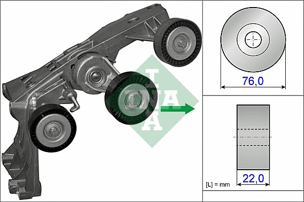 Intinzator curea, curea distributie 534 0431 10 INA