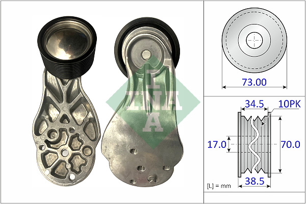 Rola intinzator,curea transmisie 534 0751 10 INA