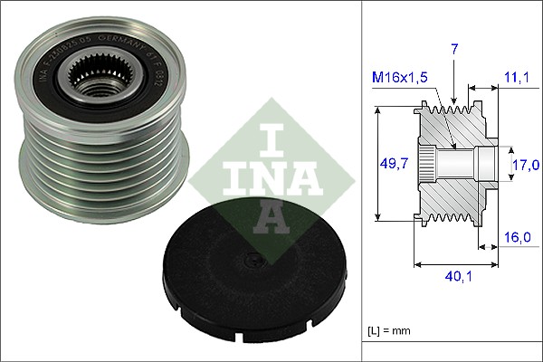 Sistem roata libera, generator 535 0021 10 INA