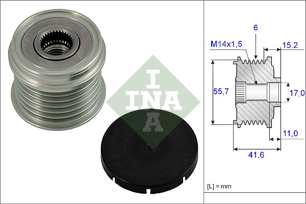 Sistem roata libera, generator 535 0024 10 INA