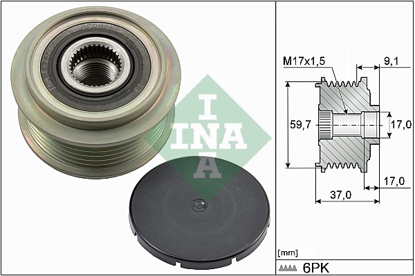 Sistem roata libera, generator 535 0035 10 INA