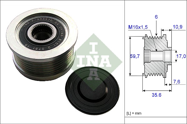 Sistem roata libera, generator 535 0046 10 INA