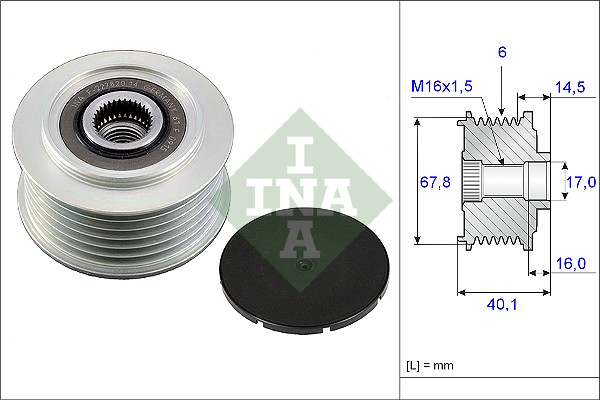 Sistem roata libera, generator 535 0047 10 INA