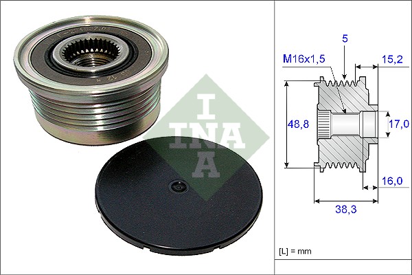 Sistem roata libera, generator 535 0048 10 INA