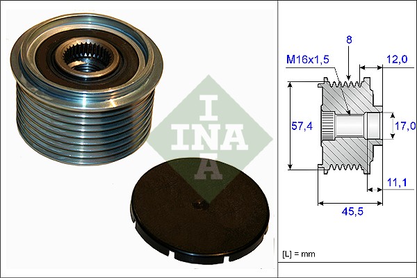 Sistem roata libera, generator 535 0069 10 INA