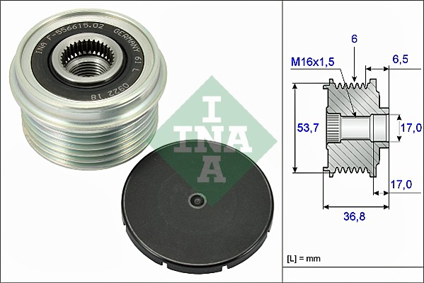 Sistem roata libera, generator 535 0074 10 INA