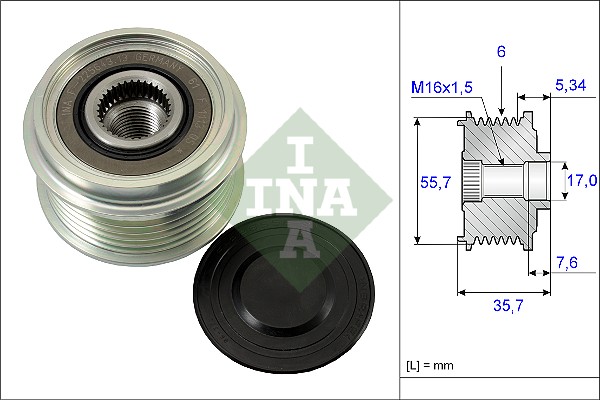 Sistem roata libera, generator 535 0077 10 INA