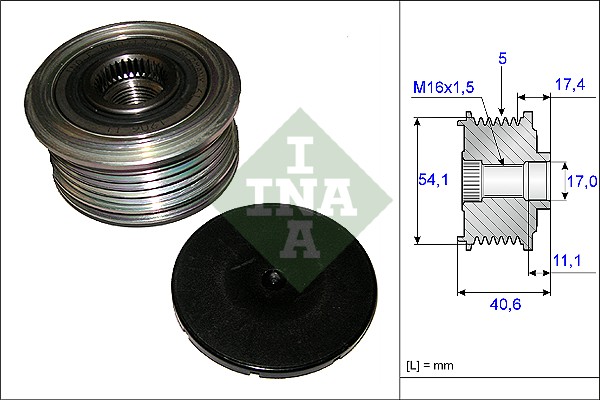 Sistem roata libera, generator 535 0089 10 INA