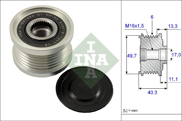 Sistem roata libera, generator 535 0093 10 INA