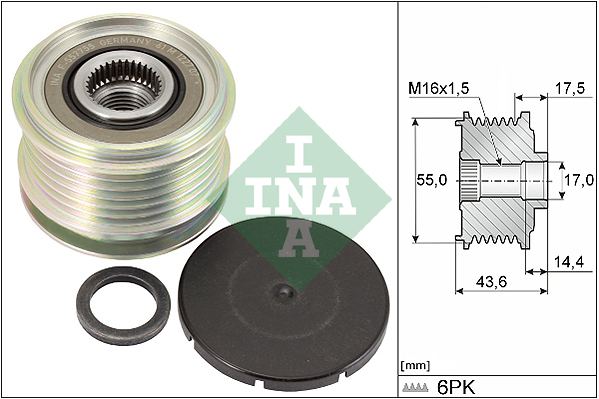 Sistem roata libera, generator 535 0105 10 INA