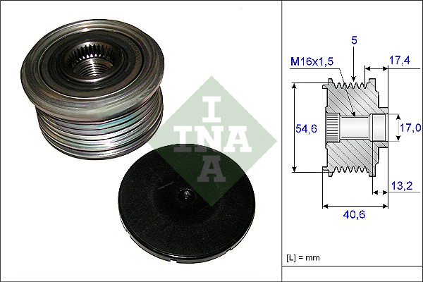 Sistem roata libera, generator 535 0109 10 INA