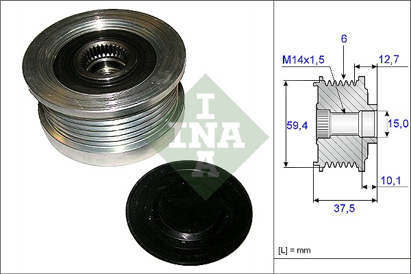 Sistem roata libera, generator 535 0110 10 INA