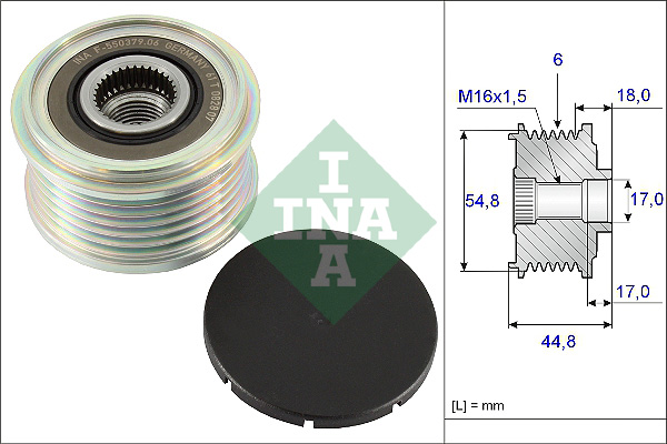 Sistem roata libera, generator 535 0114 10 INA