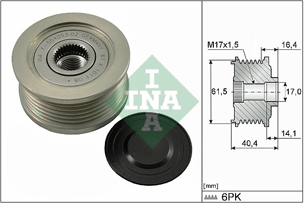 Sistem roata libera, generator 535 0115 10 INA