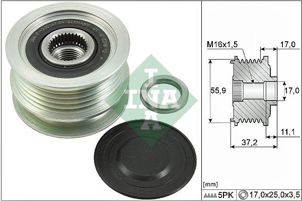 Sistem roata libera, generator 535 0116 10 INA