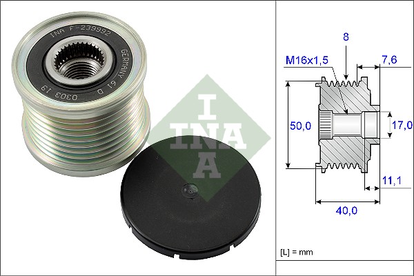 Sistem roata libera, generator 535 0119 10 INA