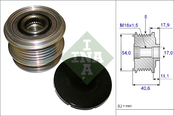 Sistem roata libera, generator 535 0121 10 INA