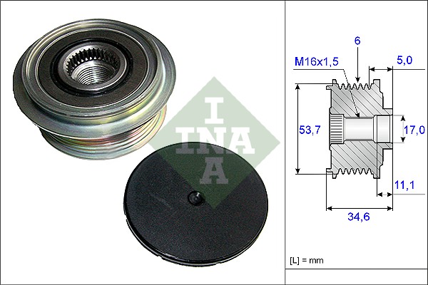 Sistem roata libera, generator 535 0125 10 INA