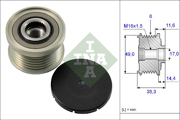 Sistem roata libera, generator 535 0127 10 INA