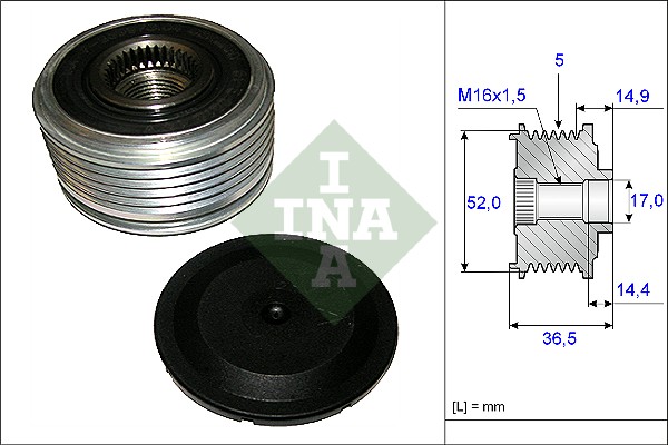 Sistem roata libera, generator 535 0129 10 INA