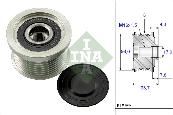 Sistem roata libera, generator 535 0131 10 INA