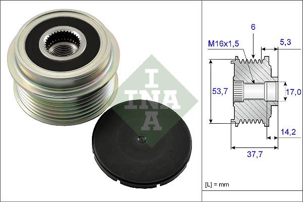 Sistem roata libera, generator 535 0132 10 INA