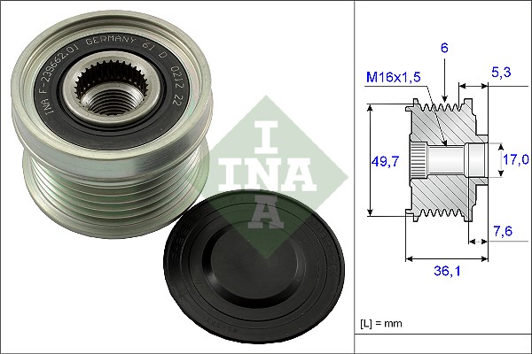 Sistem roata libera, generator 535 0134 10 INA