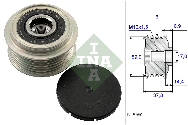 Sistem roata libera, generator 535 0135 10 INA