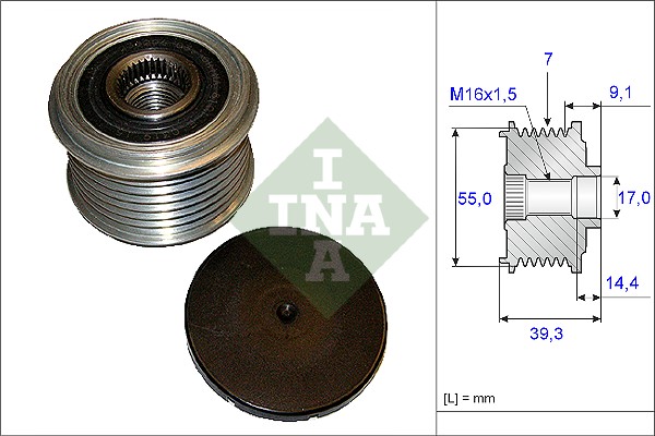 Sistem roata libera, generator 535 0142 10 INA