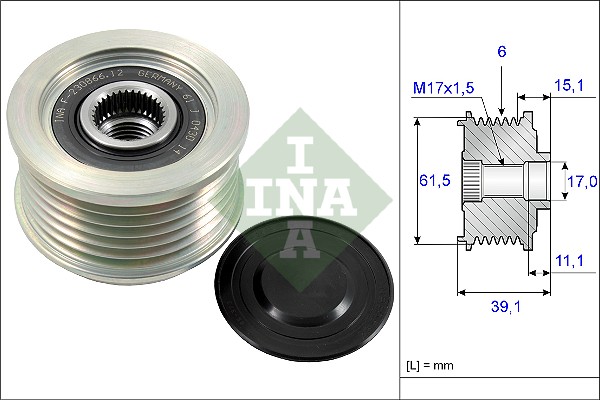 Sistem roata libera, generator 535 0144 10 INA