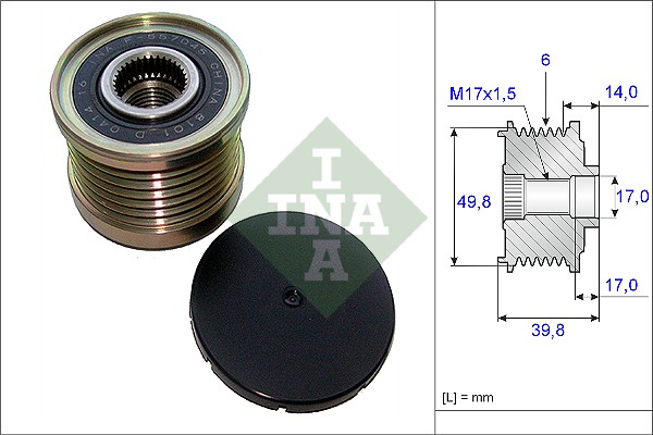 Sistem roata libera, generator 535 0146 10 INA