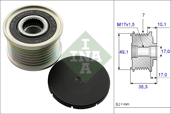 Sistem roata libera, generator 535 0153 10 INA