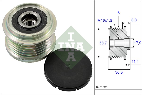 Sistem roata libera, generator 535 0160 10 INA