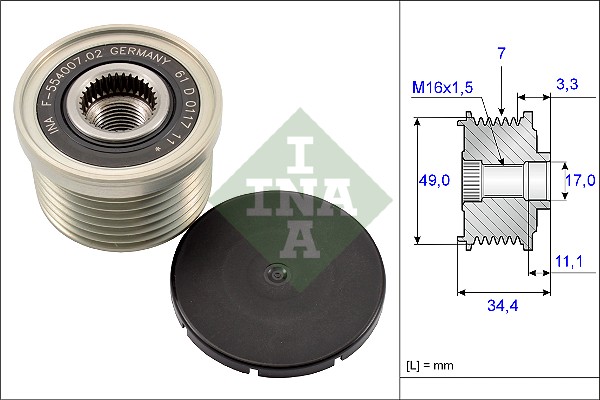 Sistem roata libera, generator 535 0164 10 INA