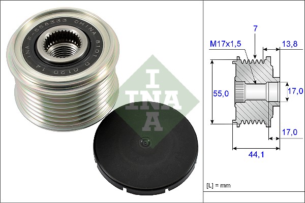 Sistem roata libera, generator 535 0167 10 INA