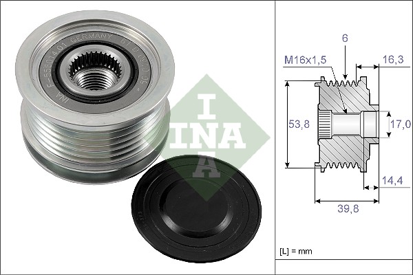 Sistem roata libera, generator 535 0170 10 INA