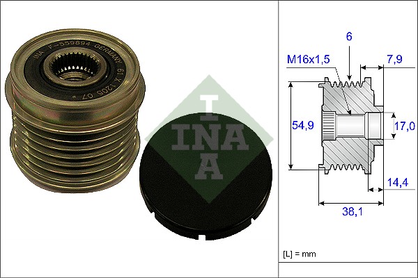 Sistem roata libera, generator 535 0176 10 INA