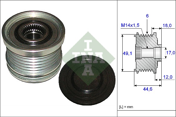 Sistem roata libera, generator 535 0182 10 INA