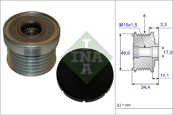 Sistem roata libera, generator 535 0183 10 INA