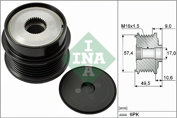 Sistem roata libera, generator 535 0189 10 INA