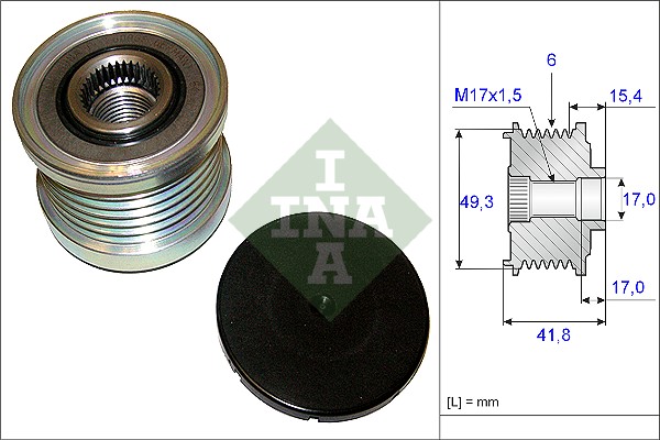 Sistem roata libera, generator 535 0193 10 INA