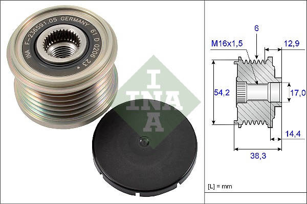 Sistem roata libera, generator 535 0194 10 INA