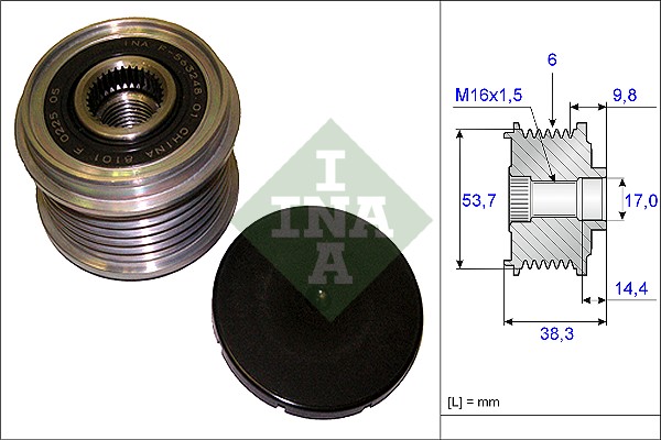 Sistem roata libera, generator 535 0203 10 INA