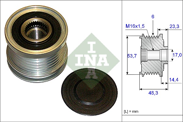 Sistem roata libera, generator 535 0204 10 INA