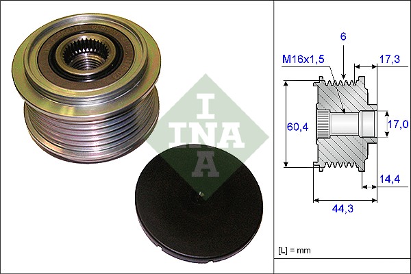 Sistem roata libera, generator 535 0207 10 INA