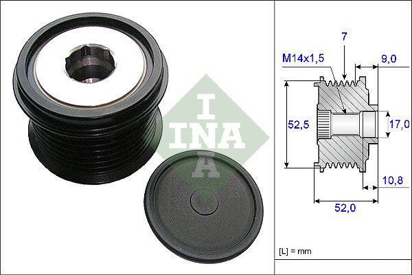 Sistem roata libera, generator 535 0209 10 INA