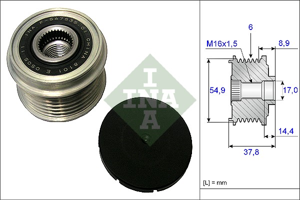 Sistem roata libera, generator 535 0217 10 INA