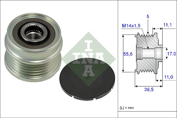 Sistem roata libera, generator 535 0218 10 INA